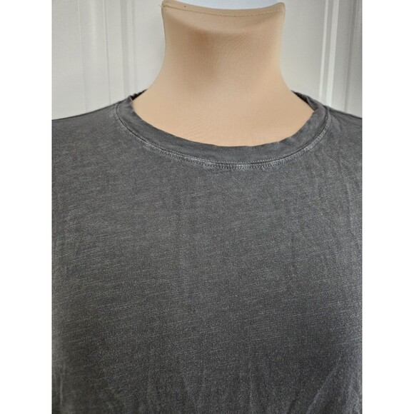 Old Navy Distressed Gray Tiered Babydoll Dress Sz L Petite - Picture 4 of 9